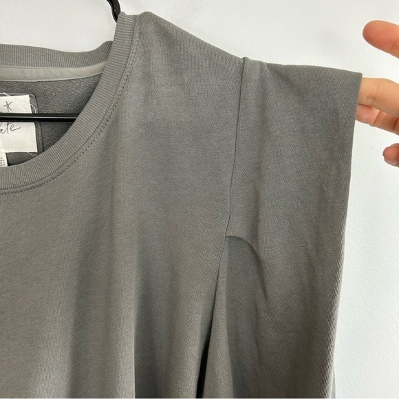 Grey State Cindy Puff Shoulder Long Sleeve Pullover Nightfall Sweatshirt Size 4 - Picture 8 of 11